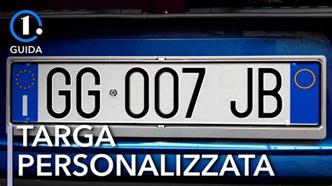 Targa personalizzata 2024: come richiederla secondo la legge.